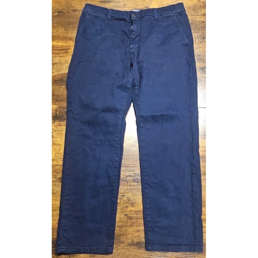 Ash & Erie Pants Men's 33x28 Blue Chino Casual Stretch Preppy 5 Pocket